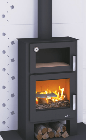 Salamandra com forno Gijón-H 12kw